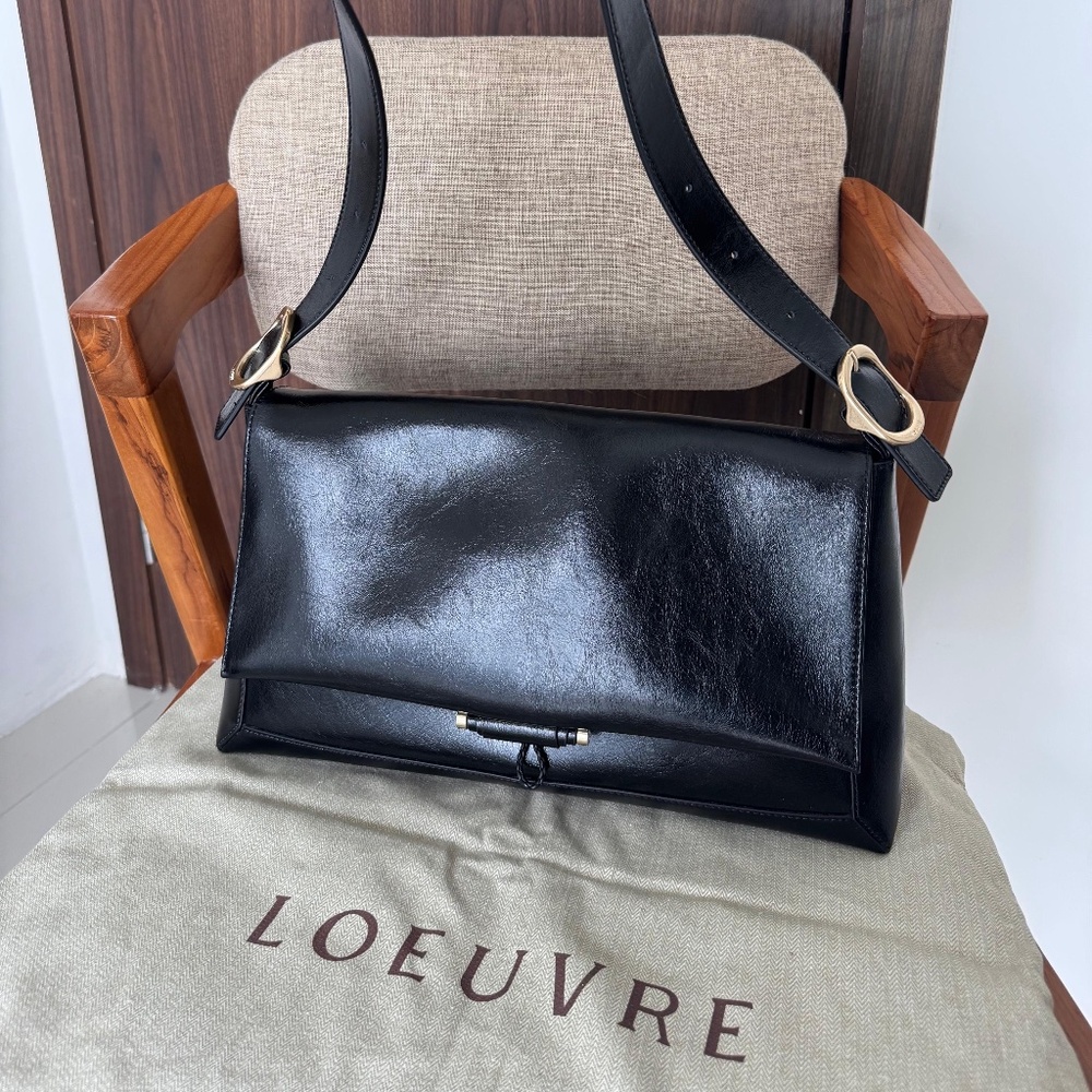 Loeurve Sac de Jardin Large Shoulder Bag 100% Genuine Leather